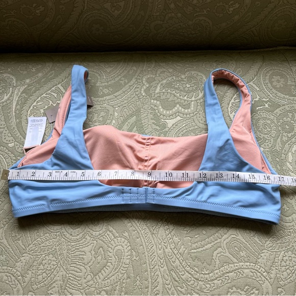 NWT J. Crew Squareneck Bikini Top Size XL Blue Mist - Picture 11 of 11